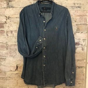 Ralph Lauren Men’s Denim Shirt Long Sleeve NWOT